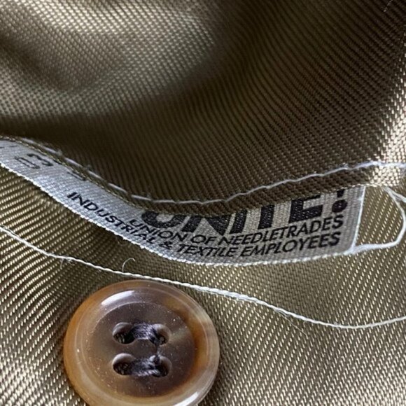 Evan Picone Sterns Mens Vintage Sport Coat Jacket Brown Wool Herringbone 41 R - Picture 7 of 9